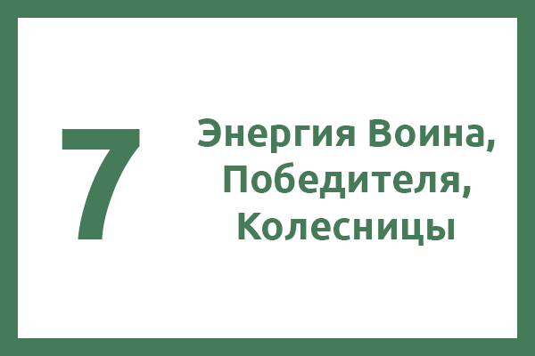 7 Энергия — Энергия Воина, Победителя, Колесницы